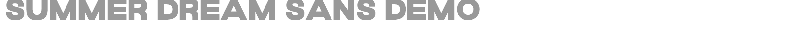 Summer Dream Sans font preview